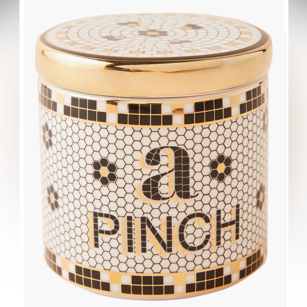 Anthropologie Bistro Tile A Pinch Canister